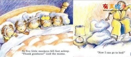 《five little monkeys jumping on the bed》 第15张